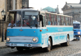 Oldtimerbus Fleischer S5 in Dresden mieten Oldtimerbus Fleischer S5 on Tour in Dresden