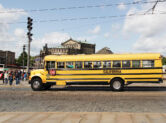 Schulbus in Dresden Amerikanischer Schulbus on Tour