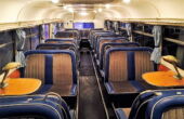 Oldtimerbus "Ikarus 55" Innenraum Oldtimerbus, Nachtbeleuchtung